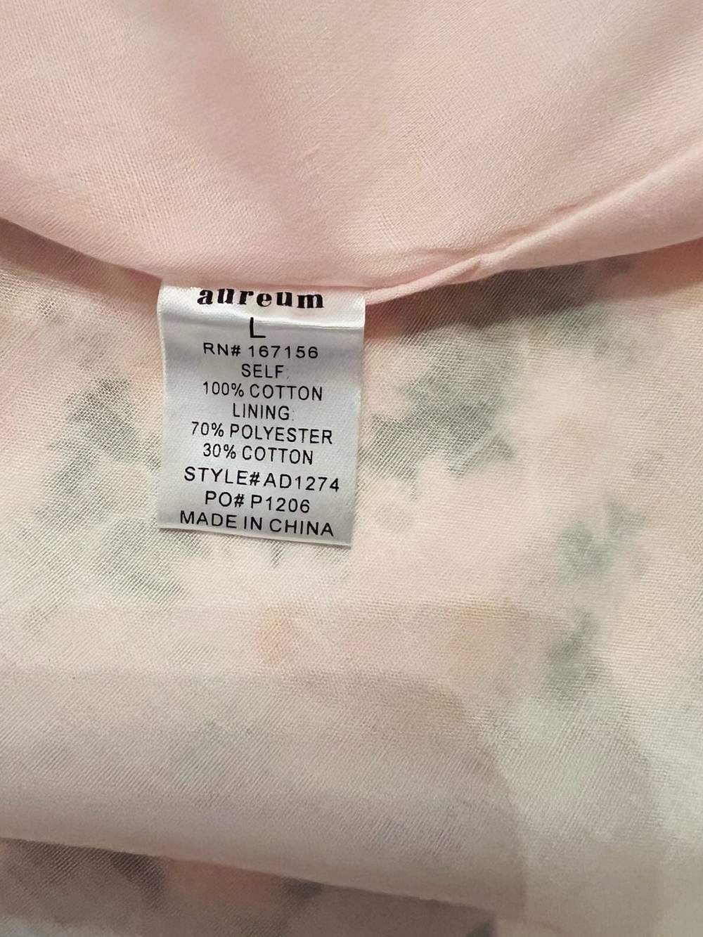 AREUM Italian Floral Dress - Size L (Fits like US Medium 4-6) - Picture 7 of 10